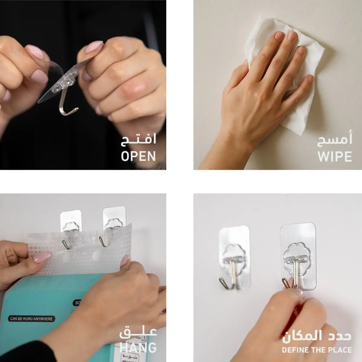 Govyy Wall hooks with nano adhesive technology set of 6 - view 7